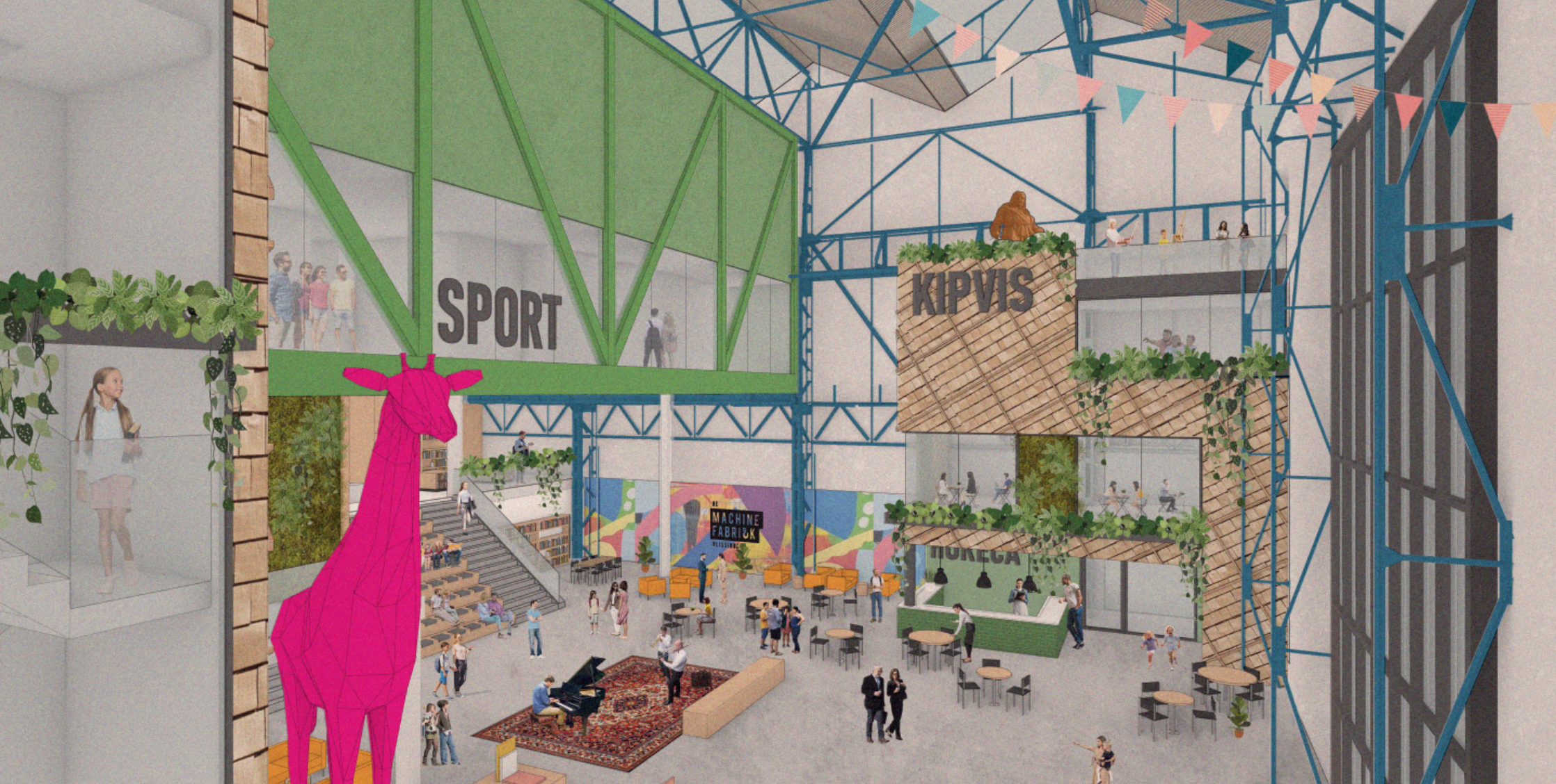 Huiskamer van de stad in de Machinefabriek, Scheldekwartier